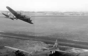 B-17 Flying Fortress "Buzzing" during World War II