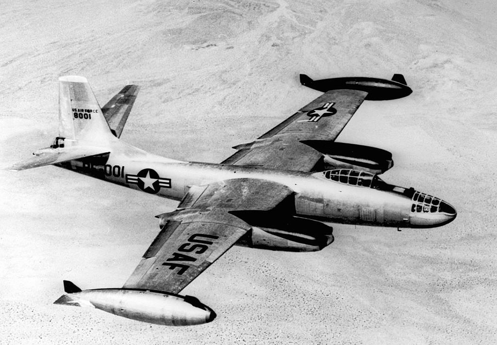 United States Air Force B-45C Tornado, S/N 48-001 in flight