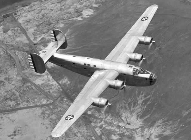 XB-24 Liberator in flight XB-24 Liberator in flight