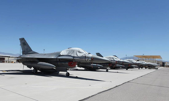 F-16 Fighting Falcons in storage at AMARG F-16 Fighting Falcons in storage at AMARG