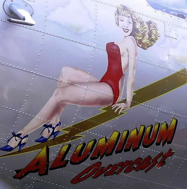Boeing B-17 Flying Fortress "Aluminum Overcast" nose art Boeing B-17 Flying Fortress "Aluminum Overcast" nose art