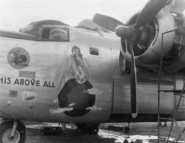 B-24 Liberator "This Above All" nose art B-24 Liberator "This Above All" nose art