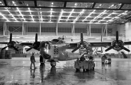 A newly built B-24 Liberator A newly built B-24 Liberator