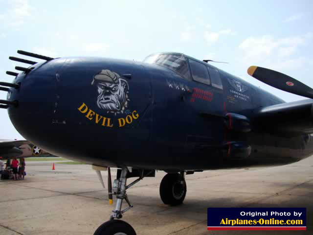 North American PBJ-1J "Devil Dog" patrol bomber, a B-25 variant for the Marine Corps North American PBJ-1J "Devil Dog" patrol bomber, a B-25 variant for the Marine Corps