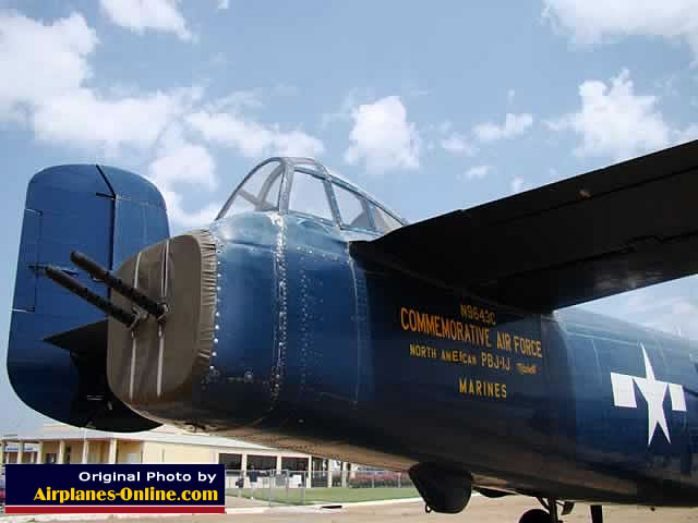 U.S. Marine Corps. PBJ-1J "Devil Dog" patrol bomber - rear gun turret 