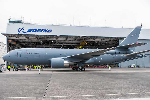 USAF KC-46A at the Boeing plant in Seattle USAF KC-46A at the Boeing plant in Seattle