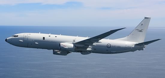 Boeing P-8 Poseidon in flight Boeing P-8 Poseidon in flight