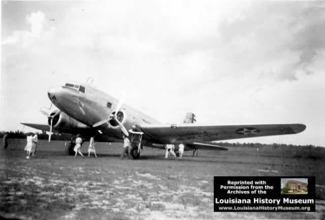 Douglas C-39 at Camp Beauregard Louisiana in WWII Douglas C-39 at Camp Beauregard Louisiana in WWII