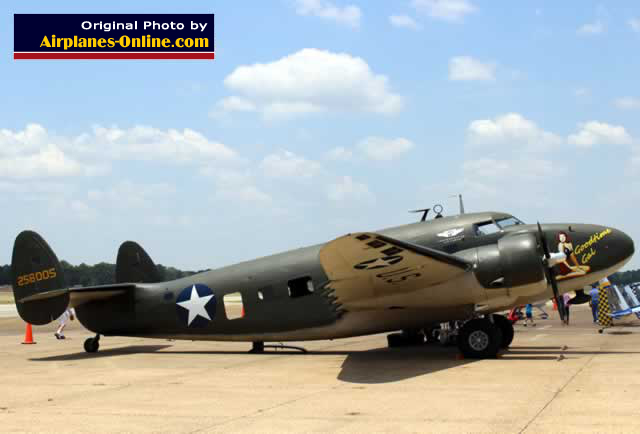 Lockheed C-60A Lodestar, 258005, "Goodtime Gal", restored and owned by the Houston Wing of the Commemorative Air Force (CAF) Lockheed C-60A Lodestar, 258005, "Goodtime Gal", restored and owned by the Houston Wing of the Commemorative Air Force (CAF)