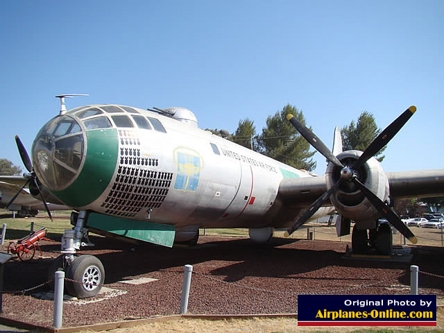 Side view of the Boeing B-29A "Raz'n Hell" of the United States Air Force