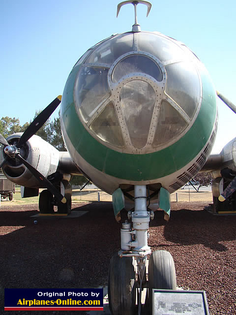 Nose view of B-29A "Raz'n Hell" in California