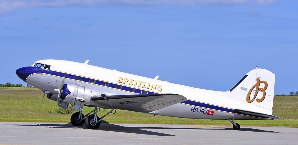 DC-3-227B "Breitling", Registration HB-IRJ, in Cherbourg, France DC-3-227B "Breitling", Registration HB-IRJ, in Cherbourg, France