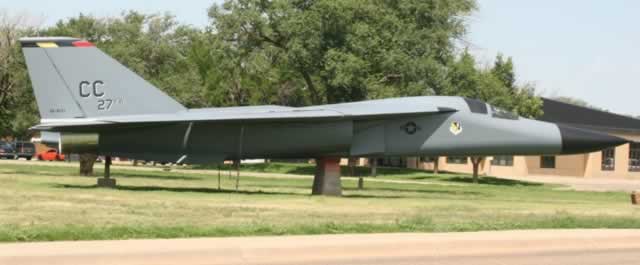 F-111, S/N 63-9771, 27FW, on display at Cannon Air Force Base, Clovis, New Mexico F-111, S/N 63-9771, 27FW, on display at Cannon Air Force Base, Clovis, New Mexico