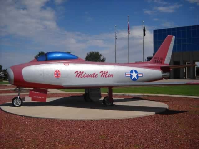 F-86F Sabre, S/N 12884, on display at Buckley Air Force Base, Aurora, Colorado F-86F Sabre, S/N 12884, on display at Buckley Air Force Base, Aurora, Colorado