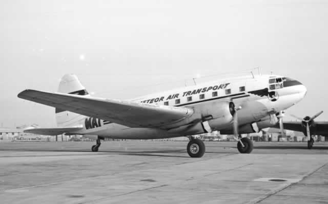 Curtiss C-46 of Meteor Air Transport, post-WWII Curtiss C-46 of Meteor Air Transport, post-WWII