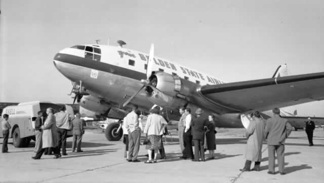 Curtiss C-46 of Golden State Airlines, post-WWII Curtiss C-46 of Golden State Airlines, post-WWII