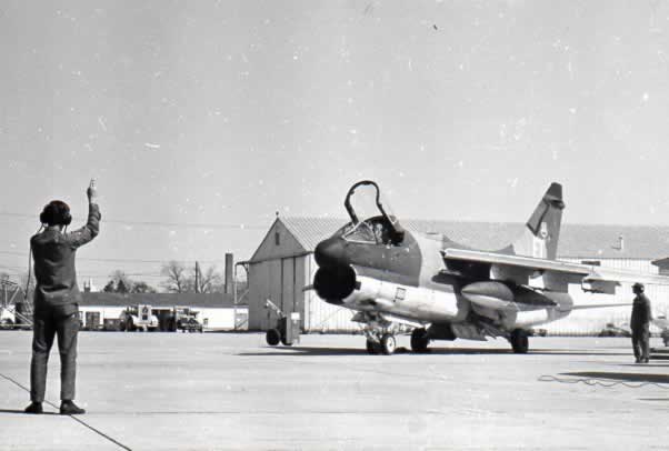 A-7 Corsair at England Air Force Base in 1974
