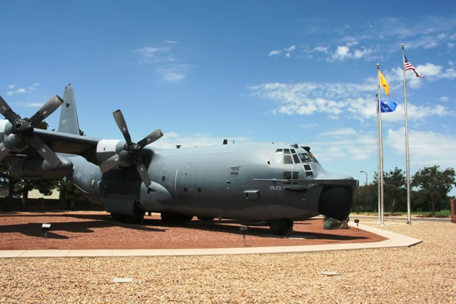 MC-130E Combat Talon I, S/N 64-0523, on display at Cannon Air Force Base, Clovis, New Mexico MC-130E Combat Talon I, S/N 64-0523, on display at Cannon Air Force Base, Clovis, New Mexico