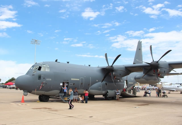C-130J Super Hercules at the 2014 Cannon AFB Air Show, Clovis, New Mexico C-130J Super Hercules at the 2014 Cannon AFB Air Show, Clovis, New Mexico