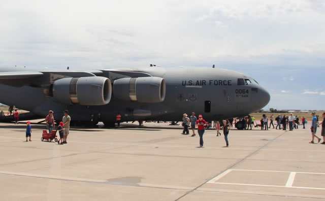 C-17 Globemaster III at the 2014 Cannon AFB Air Show, Clovis, New Mexico C-17 Globemaster III at the 2014 Cannon AFB Air Show, Clovis, New Mexico