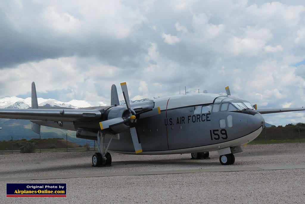 USAF C-119 Flying Boxcar at the Hill Aerospace Museum in Utah USAF C-119 Flying Boxcar on display outside at the Hill Aerospace Museum in Utah