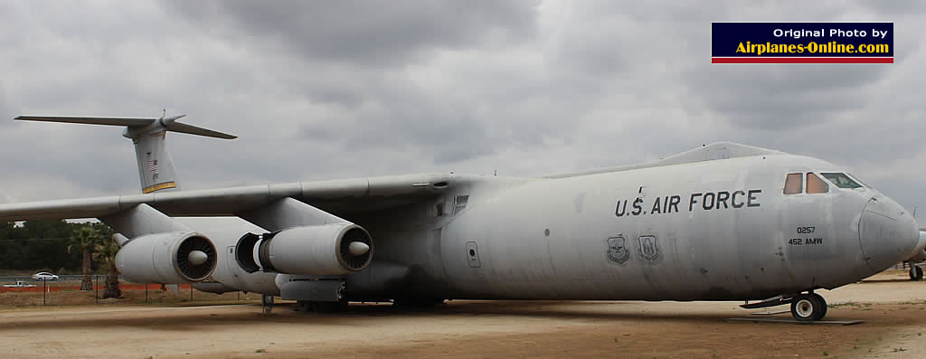 C-141B Starlifter, S/N 65-0257 of the U.S. Air Force, at the March Field Air Museum in California C-141B Starlifter, S/N 65-0257 of the U.S. Air Force, at the March Field Air Museum in California
