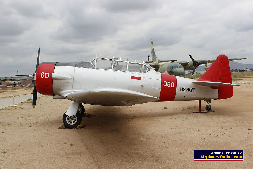 SNJ-4 Texan of the US Navy, BU 51360, at the March Field Air Museum in California SNJ-4 Texan of the US Navy, BU 51360, at the March Field Air Museum in California