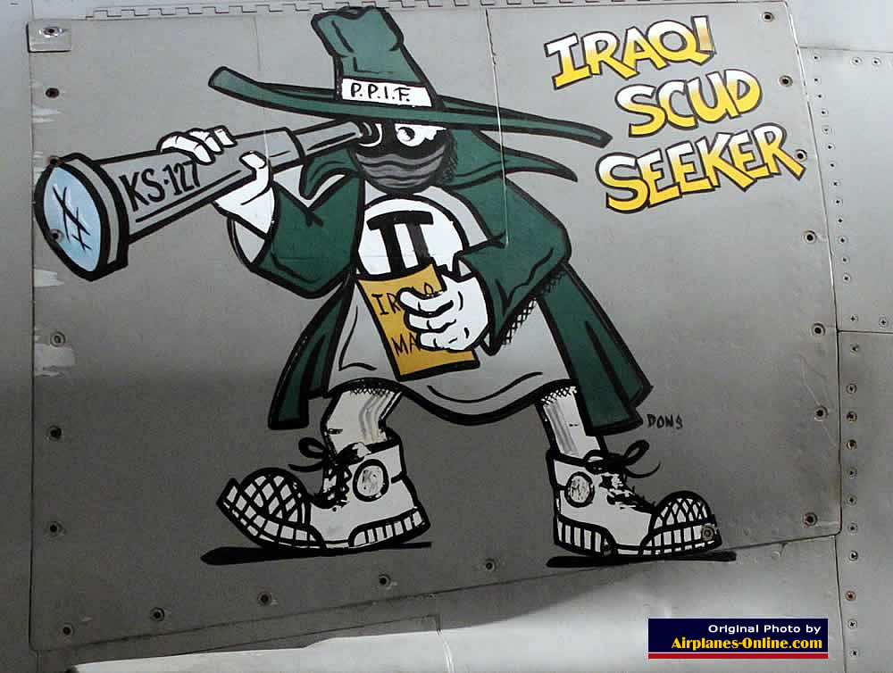 Nose art on RF-4C Phantom II "Iraqi Scud Seeker" on display at the National Museum of the U.S. Air Force Nose art on RF-4C Phantom II "Iraqi Scud Seeker" on display at the National Museum of the U.S. Air Force