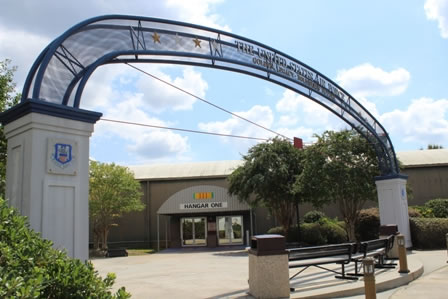 Entrance to Hangar One at the Museum of Aviation adjacent to Robins AFB, Georgia