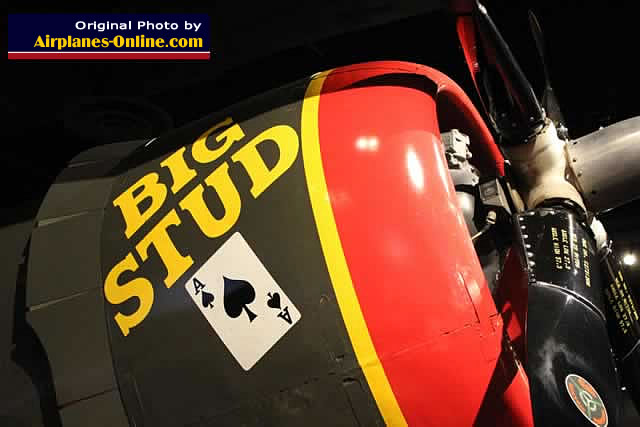 Nose art on Republic P-47D Thunderbolt "Big Stud"