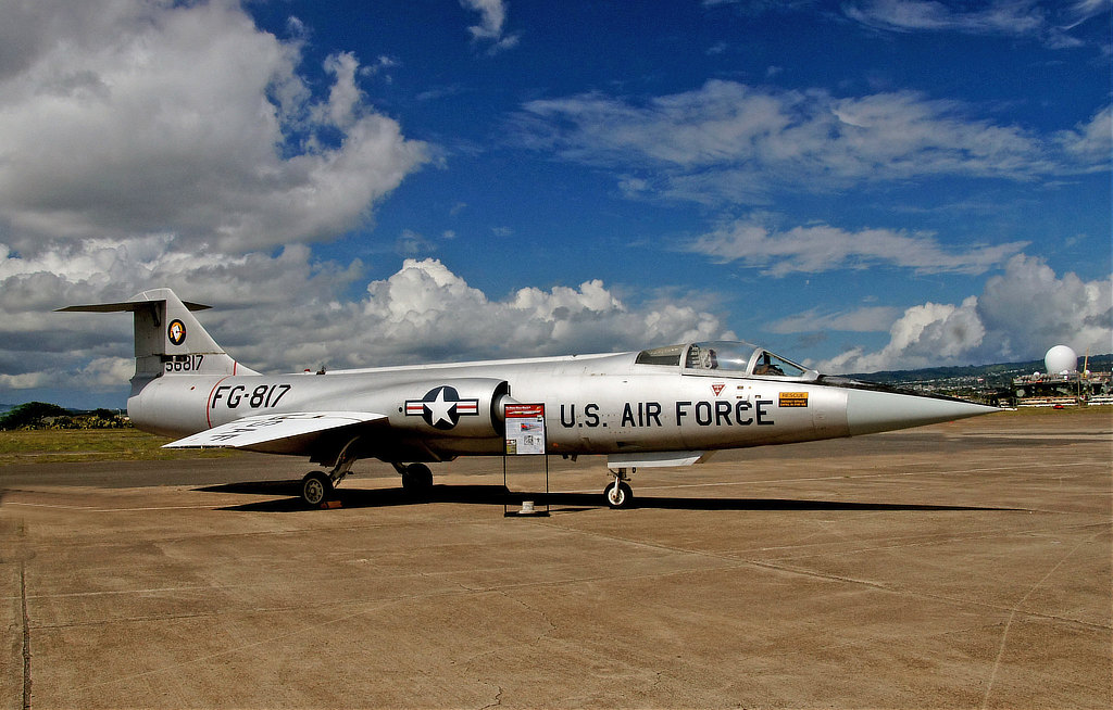 F-104 Starfighter, Buzz Number FG-817, at the Pearl Harbor Aviation Museum in Hawaii