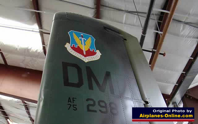 Tail marking on the Fairchild-Republic A-10A Thunderbolt II