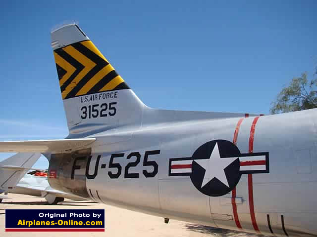 North American F-86H Sabre S/N 53-1525, Buzz Number FU-525 North American F-86H Sabre S/N 53-1525, Buzz Number FU-525