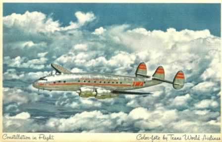 Trans World Airlines Constellation in Flight Trans World Airlines Constellation in Flight