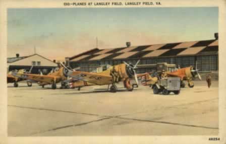 Planes at Langley Field Virginia Planes at Langley Field Virginia