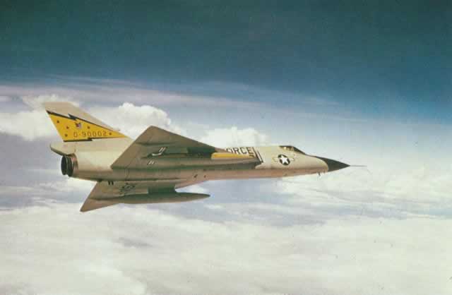 F-106 Delta Dart S/N 0-90002 in flight F-106 Delta Dart S/N 0-90002 in flight