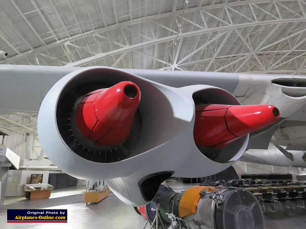 Jet engines on the Convair B-36J Peacemaker at the Strategic Air Command & Space Museum Jet engines on the Convair B-36J Peacemaker at the Strategic Air Command & Space Museum