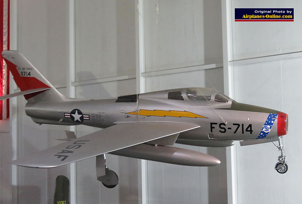 Republic F-84F Thunderstreak S/N 51-1714, Buzz Number FS-714, Strategic Air Command and Space Museum, Ashland, Nebraska Republic F-84F Thunderstreak S/N 51-1714, Buzz Number FS-714, Strategic Air Command and Space Museum, Ashland, Nebraska