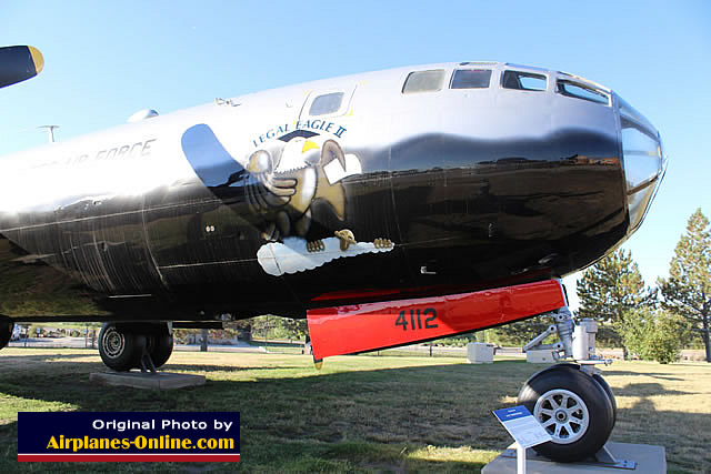Nose view of the B-29 Superfortress "Legal Eagle II", S/N 484112, Buzz Number BF-112