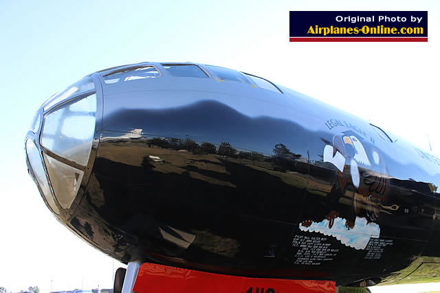 Left cockpit view of the U.S. Air Force B-29 Superfortress "Legal Eagle II" at Ellsworth AFB