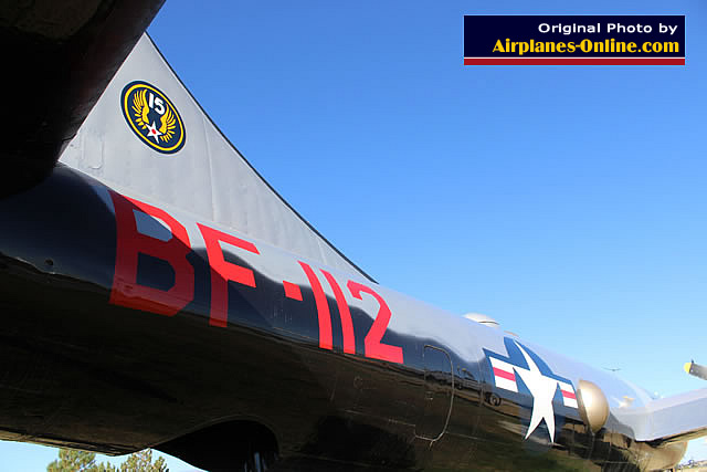 View from the aft section of the B-29 Superfortress "Legal Eagle II", U.S. Air Force Buzz Number BF-112