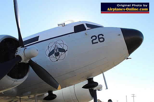 Nose view of C-47 Skytrain, N226GB