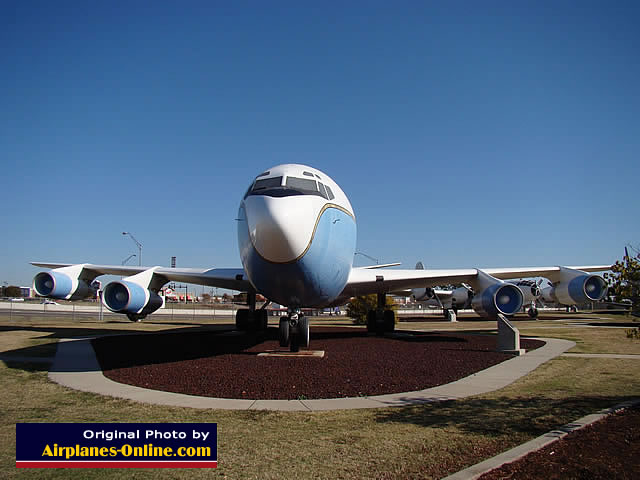 C-135 Stratolifter S/N 61-2671 on display at the Charles B. Hall Airpark at the entrance to Tinker Air Force Base, Oklahoma City, Oklahoma C-135 Stratolifter S/N 61-2671 on display at the Charles B. Hall Airpark at the entrance to Tinker Air Force Base, Oklahoma City, Oklahoma