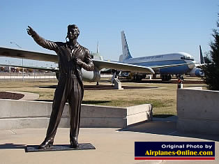 Sculpture of Tuskegee Airman Charles B. Hall at the gate to Tinker Air Force Base Sculpture of Tuskegee Airman Charles B. Hall at the gate to Tinker Air Force Base