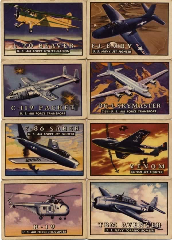 TOPPS Wings Airplane Trading Cards TOPPS Wings Airplane Trading Cards