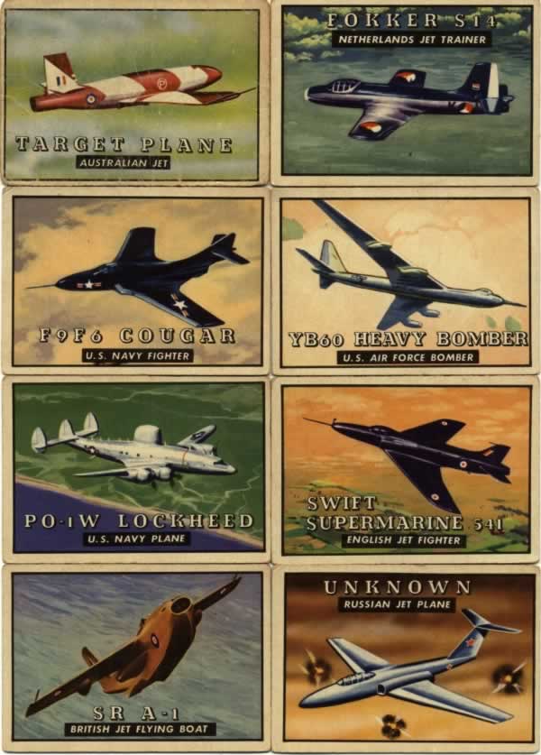 TOPPS Wings Airplane Trading Cards TOPPS Wings Airplane Trading Cards