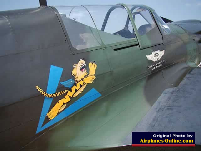 Curtiss P-40 29629 of the Commemorative Air Force at Pounds Regional Airport in Tyler, Texas  Curtiss P-40 29629