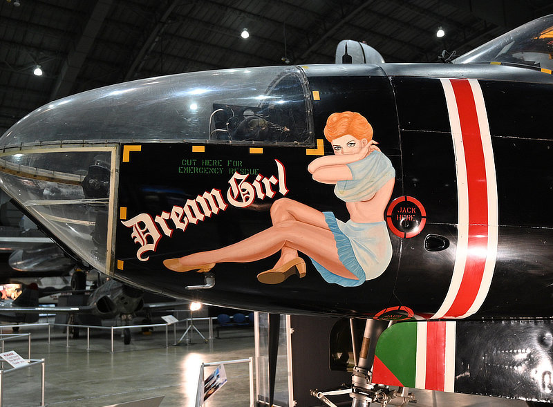 Nose art on Douglas B-26C (A-26C) "Dream Girl" Nose art on Douglas B-26C (A-26C) "Dream Girl"