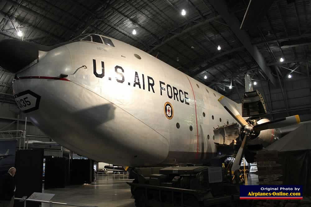 C-124C Globemaster, painted as 51-0135, on display at the Museum of the United States Air Force C-124C Globemaster, S/N 52-1066, painted as 51-0135, at the Museum of the United States Air Force