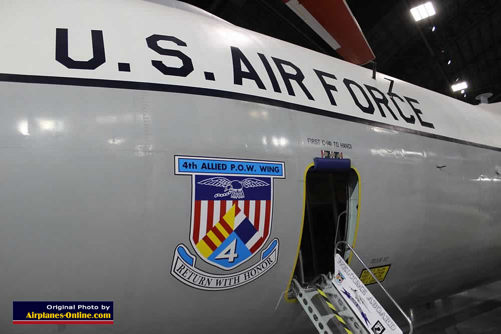 C-141 Starlifter, S/N 660177, the "Hanoi Taxi",on display in the Global Reach Gallery at the Museum of the United States Air Force, Dayton, Ohio C-141 Starlifter, S/N 660177, the "Hanoi Taxi",on display in the Global Reach Gallery at the Museum of the United States Air Force, Dayton, Ohio